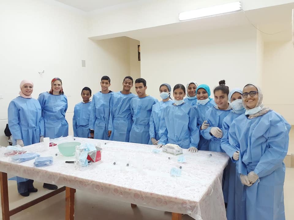 Textile printing workshop for Dar Al-Hasanat Charity students